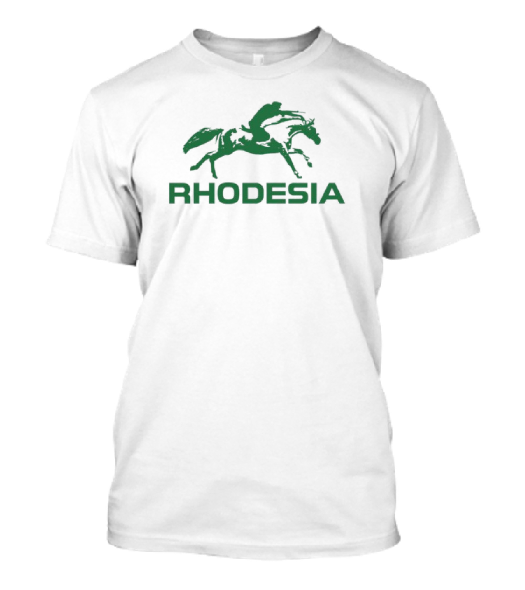 Rhodesia Green Horse Pegasus Emblem T-Shirt