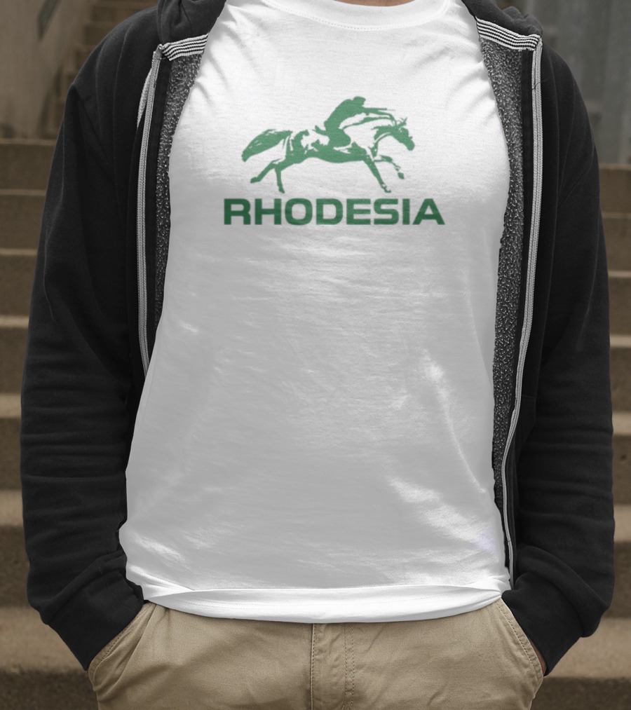 Rhodesia Green Horse Pegasus Emblem T-Shirt