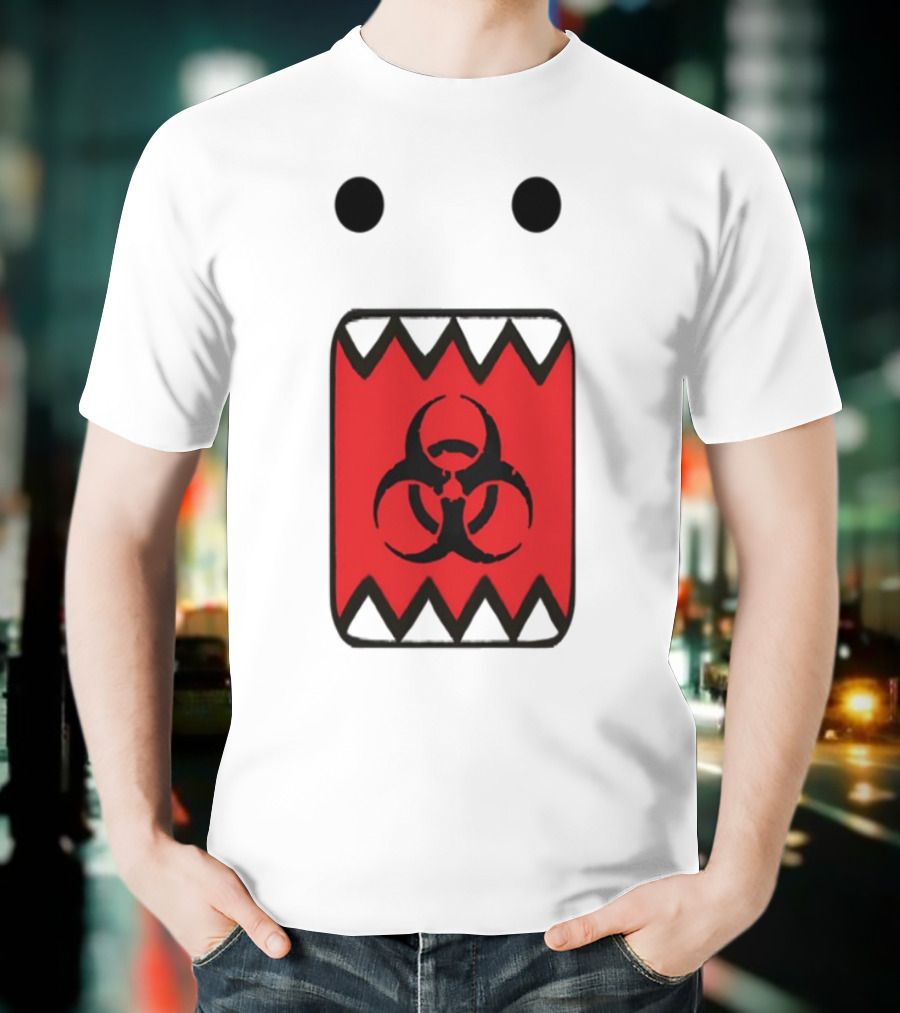 Romanceplanet Domo Kun Biohazard Symbol Design T-Shirt
