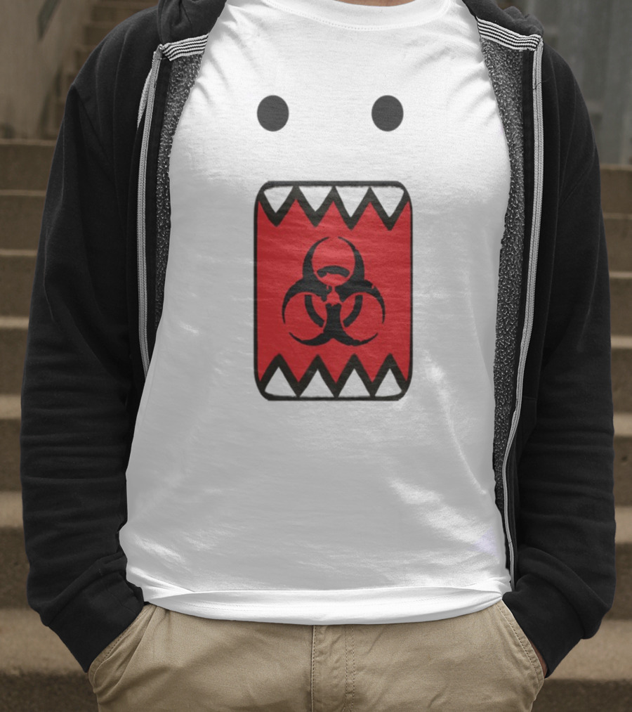 Romanceplanet Domo Kun Biohazard Symbol Design T-Shirt