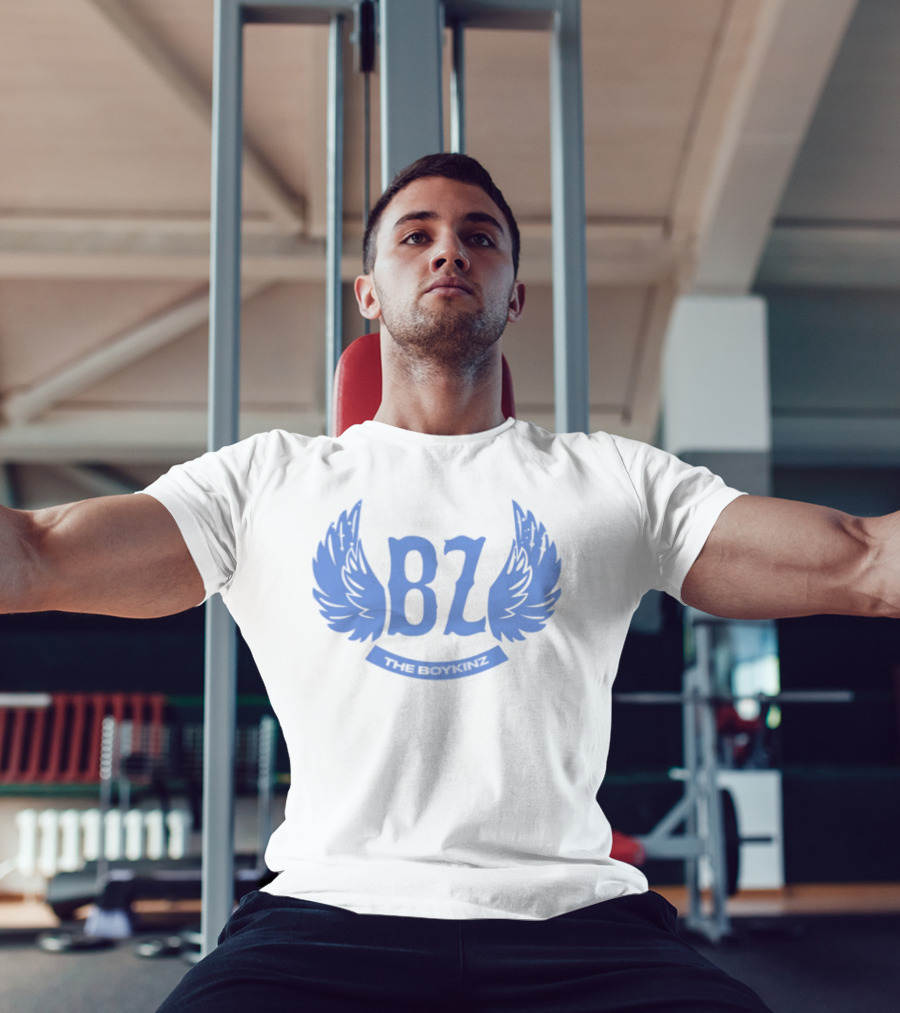 BZ The Boykinz Wings Emblem Blue T-Shirt