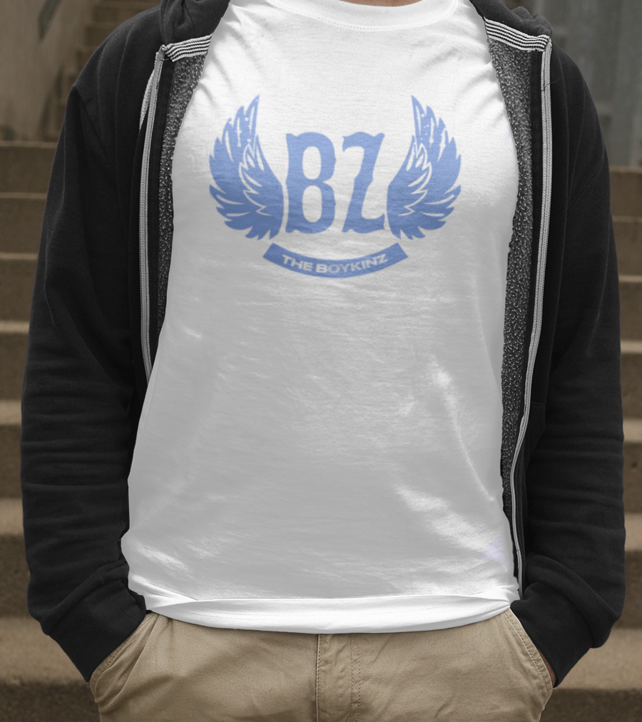 BZ The Boykinz Wings Emblem Blue T-Shirt