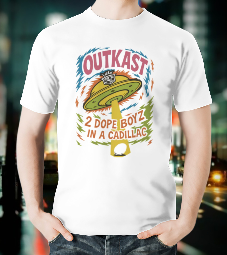Outkast 2 Dope Boyz In A Cadillac UFO Yolk Eggs Tyrone T-Shirt