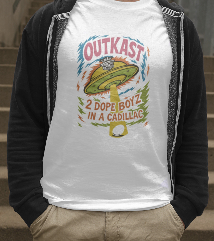 Outkast 2 Dope Boyz In A Cadillac UFO Yolk Eggs Tyrone T-Shirt