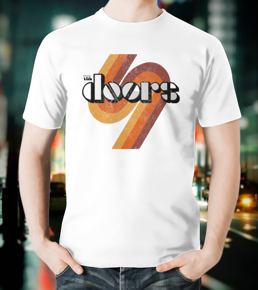 The Doors 1969 Retro Vintage Distressed 70s Style Classic Rock Icon T-Shirt
