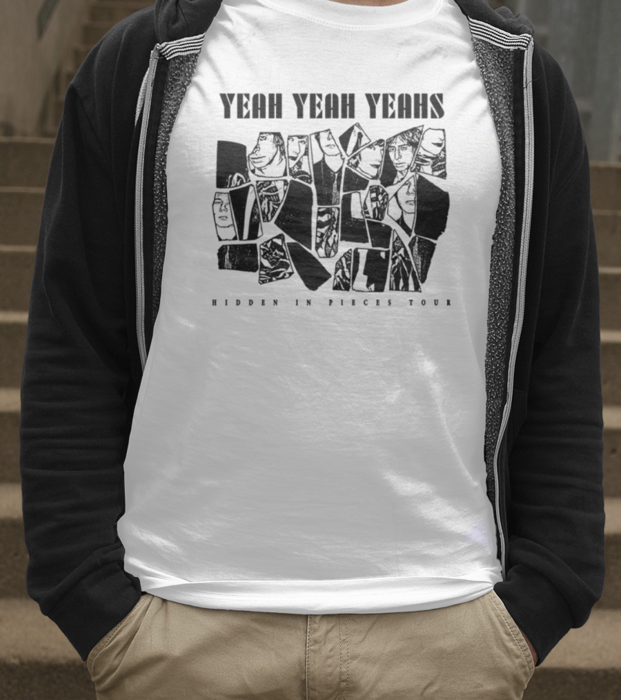 Yeah Yeah Yeahs Faces Hidden In Pieces Tour T-Shirt