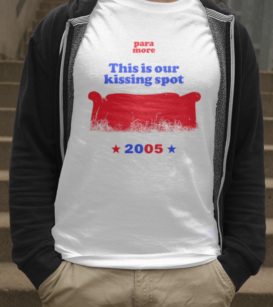Paramore This Is Our Kissing Spot Couch 2005 T-Shirt