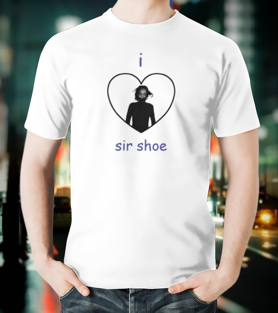 I Heart Sir Shoe Red-Eyed Icon In Heart T-Shirt