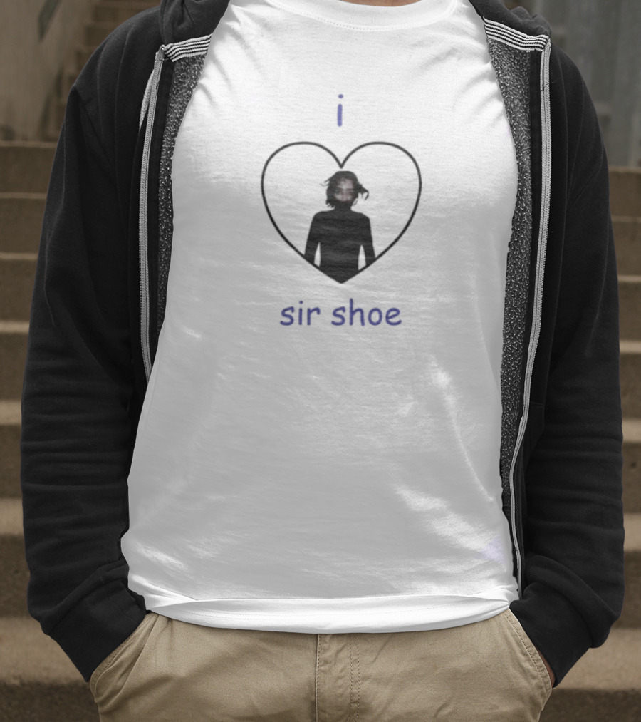 I Heart Sir Shoe Red-Eyed Icon In Heart T-Shirt