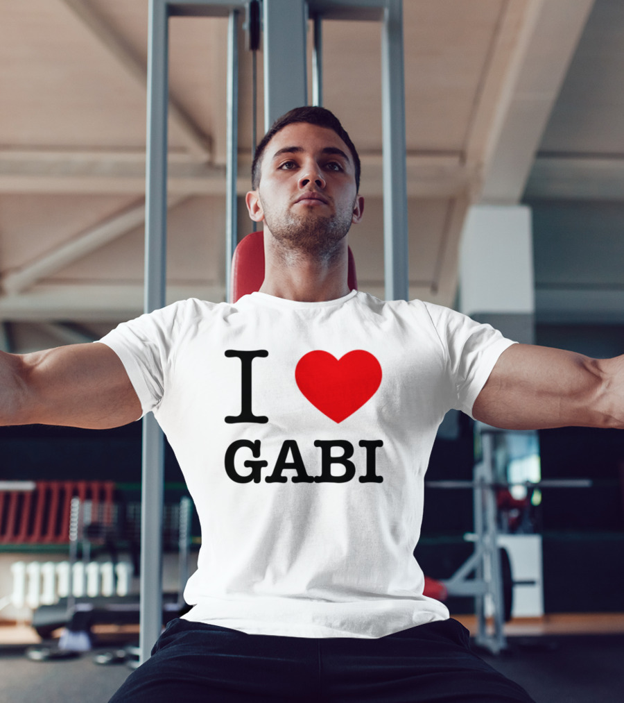 I Heart Gabi Bold Love Red Heart Icon T-Shirt