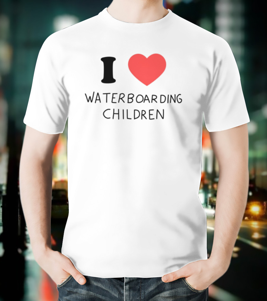 Kirsche I Love Waterboarding Children T-Shirt