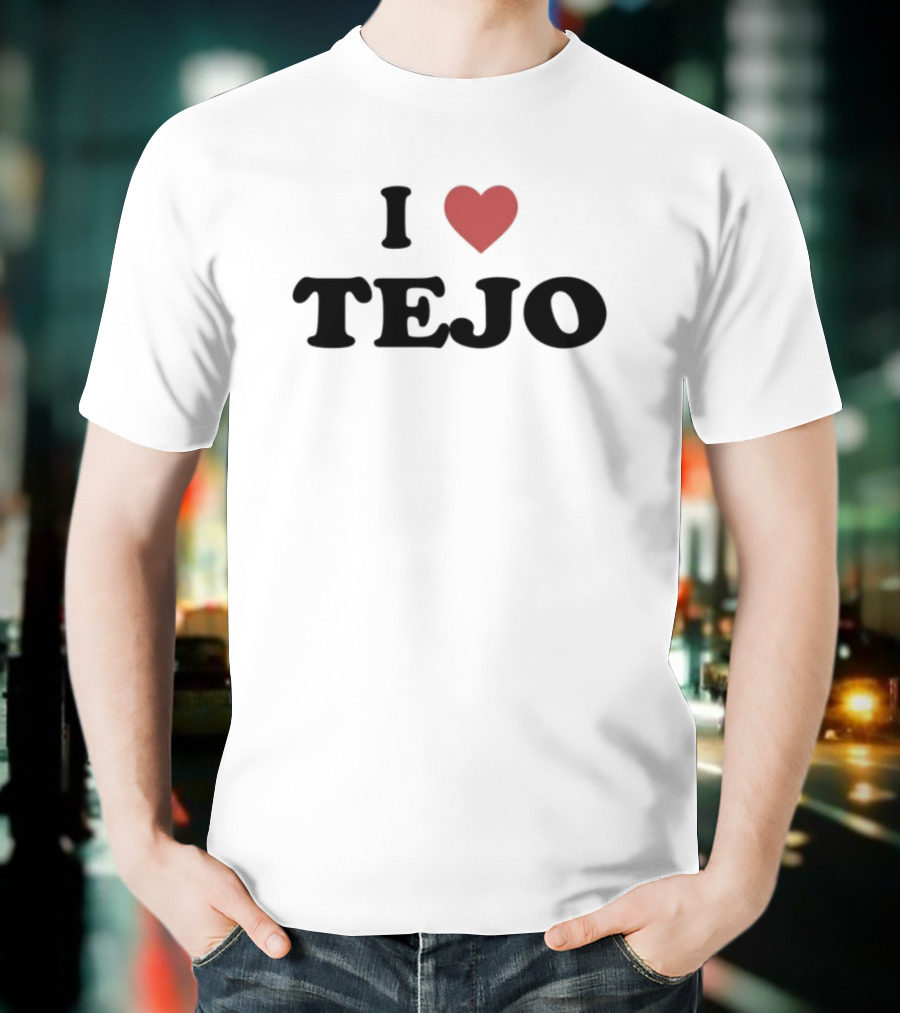 I Love Tejo Red Heart T-Shirt