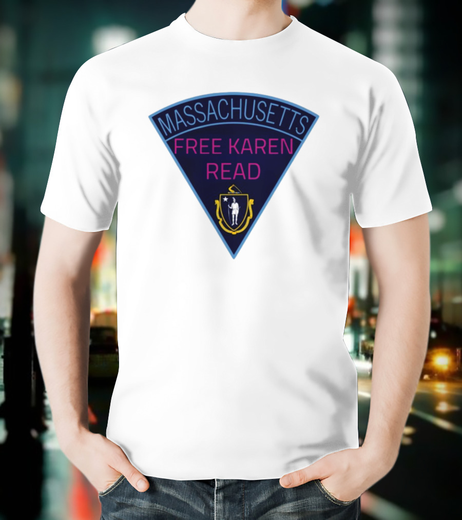 Massachusetts Free Karen Read Emblem Design T-Shirt