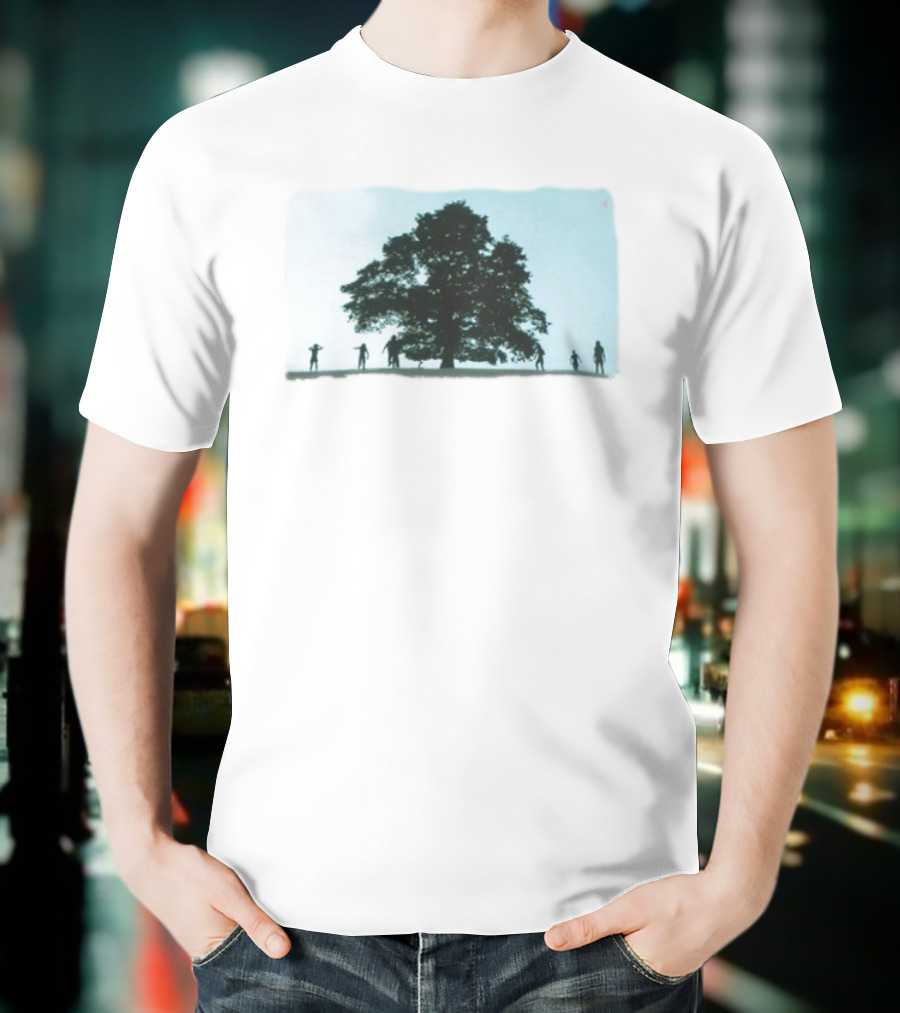 28 Years Later Tree Silhouette With Human Figures T-Shirt