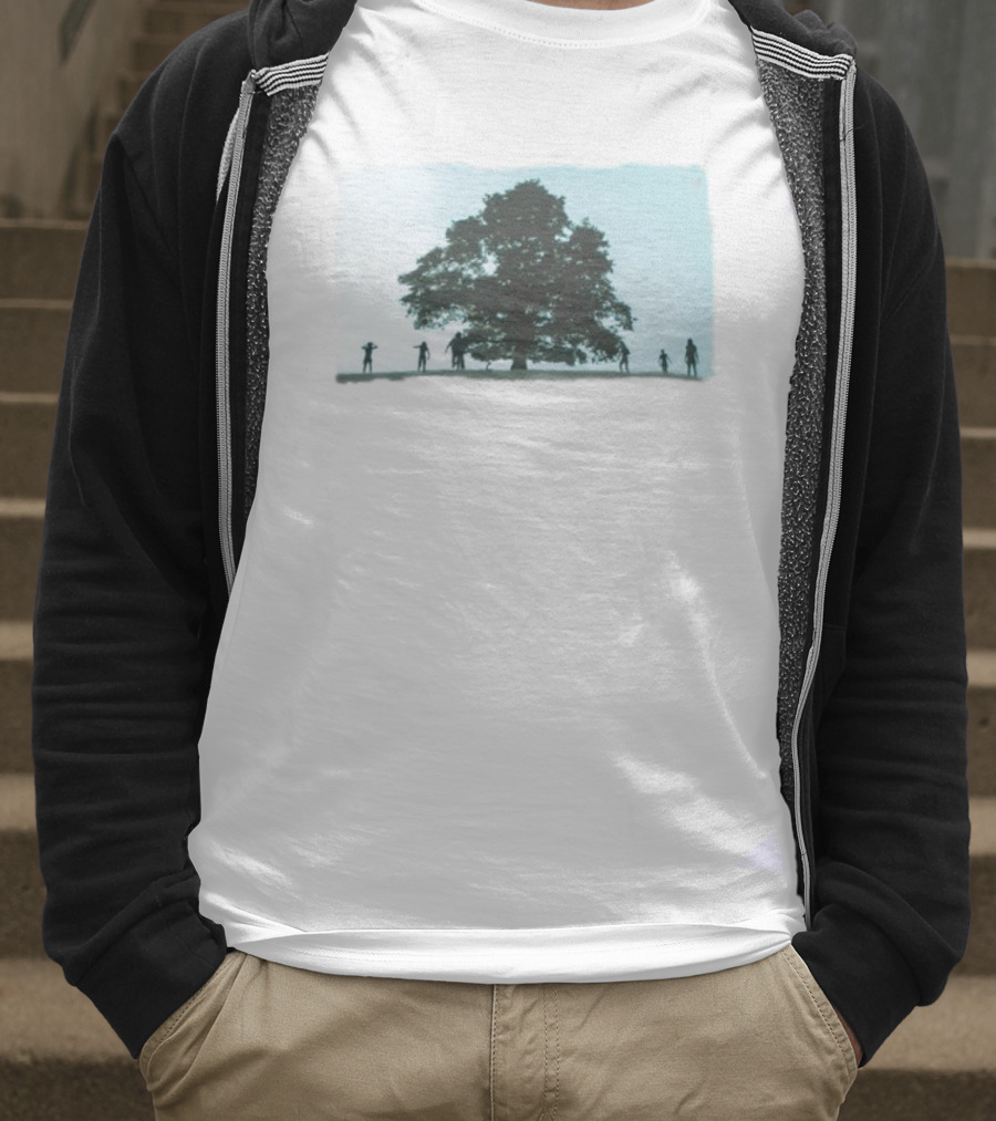 28 Years Later Tree Silhouette With Human Figures T-Shirt