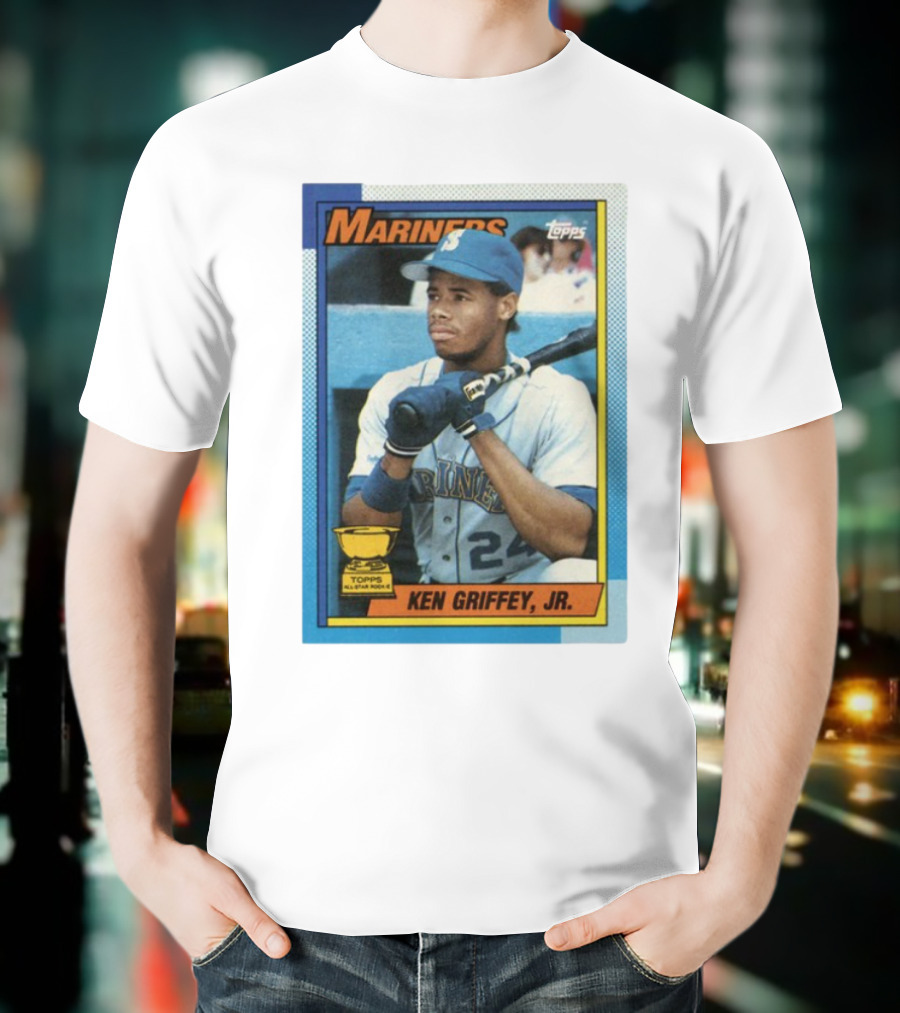 Mariners Ken Griffey Jr Topps All-Star Rookie Card T-Shirt
