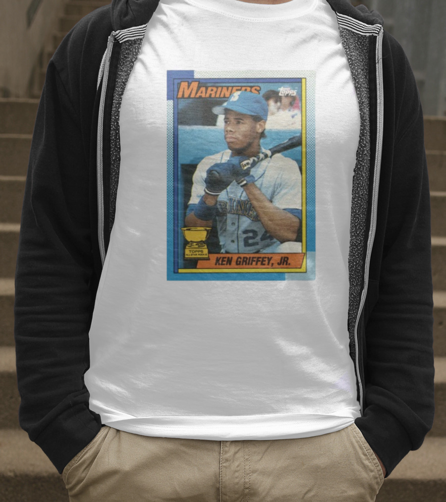 Mariners Ken Griffey Jr Topps All-Star Rookie Card T-Shirt
