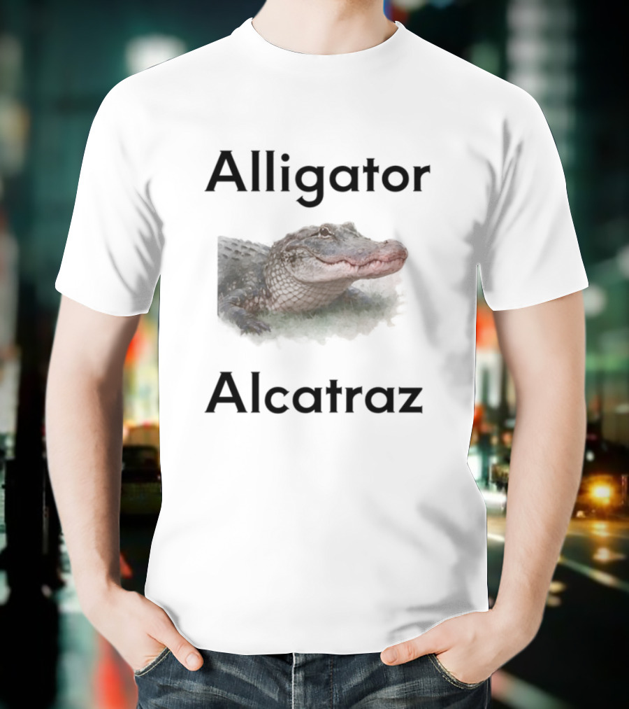 Alligator Alcatraz Crocodilian Escape Island T-Shirt