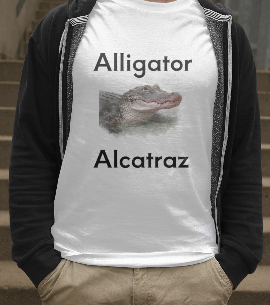 Alligator Alcatraz Crocodilian Escape Island T-Shirt