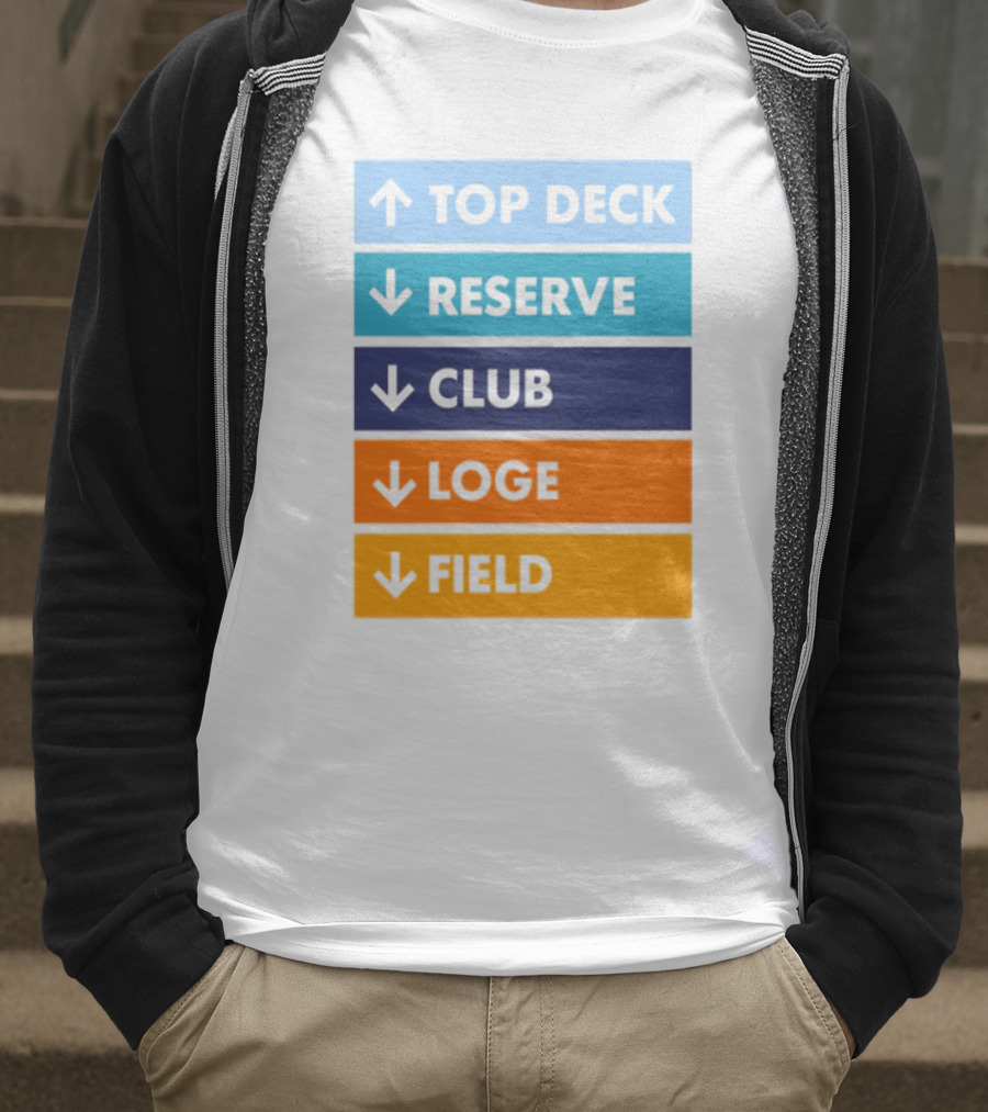 Top Deck Reserve Club Loge Field T-Shirt