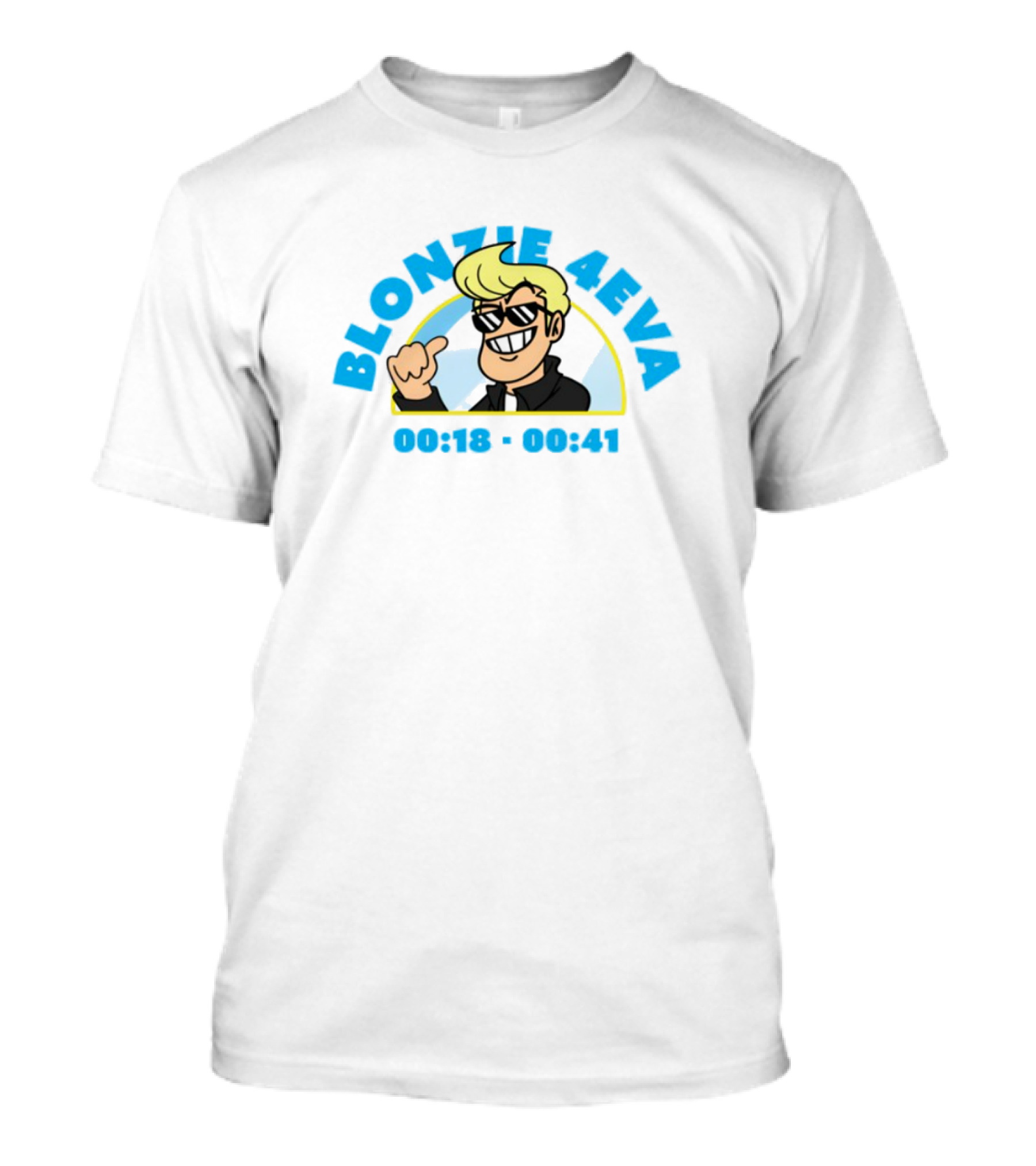 Blonzie 4Eva Cartoon Character Tribute With Dates 00:13 - 06:43 T-Shirt