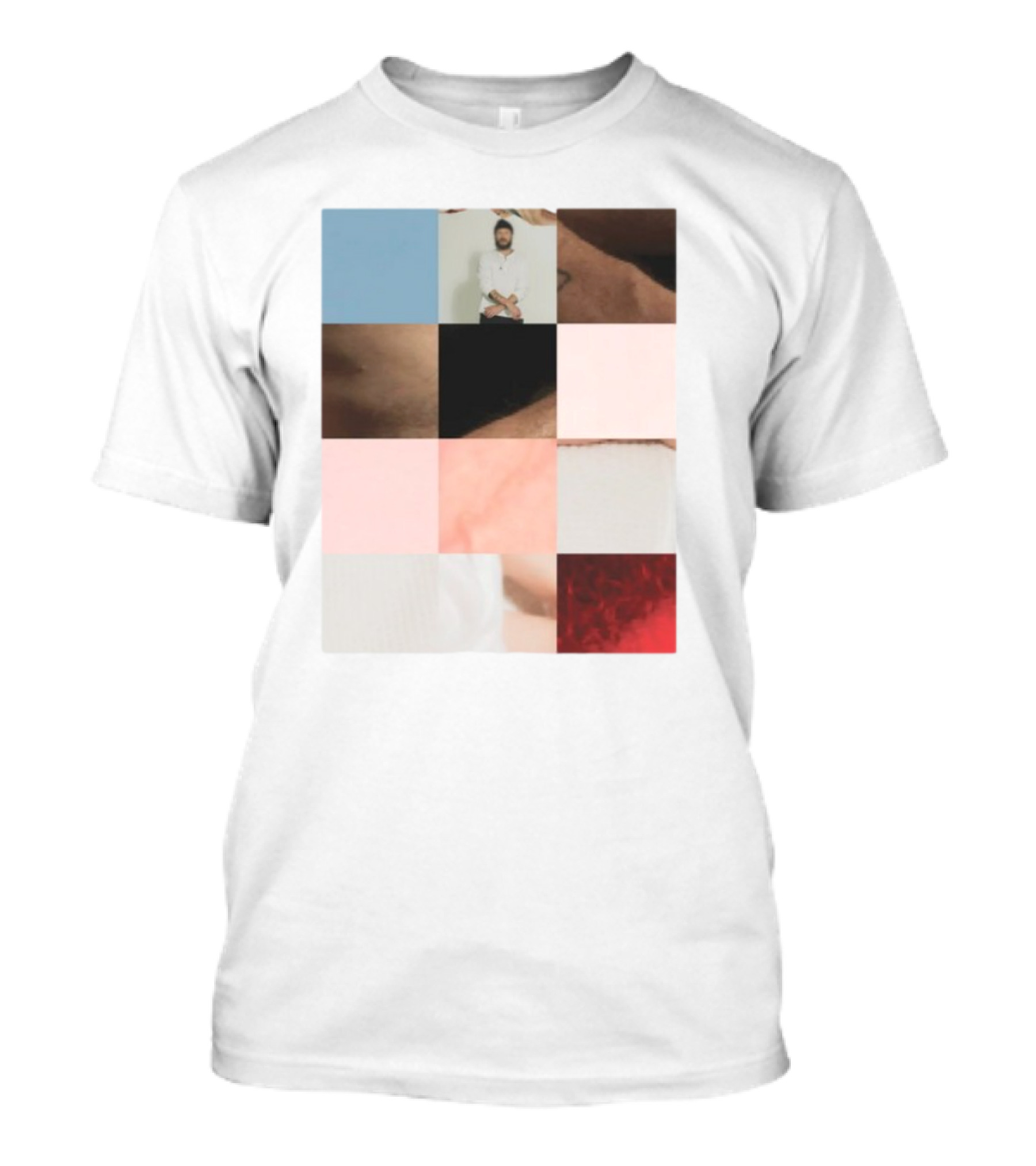 Bon Iver Layout Mosaic Collage T-Shirt