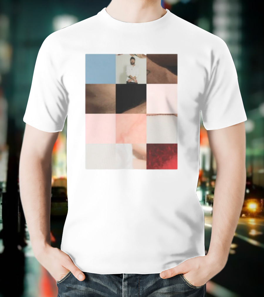 Bon Iver Layout Mosaic Collage T-Shirt
