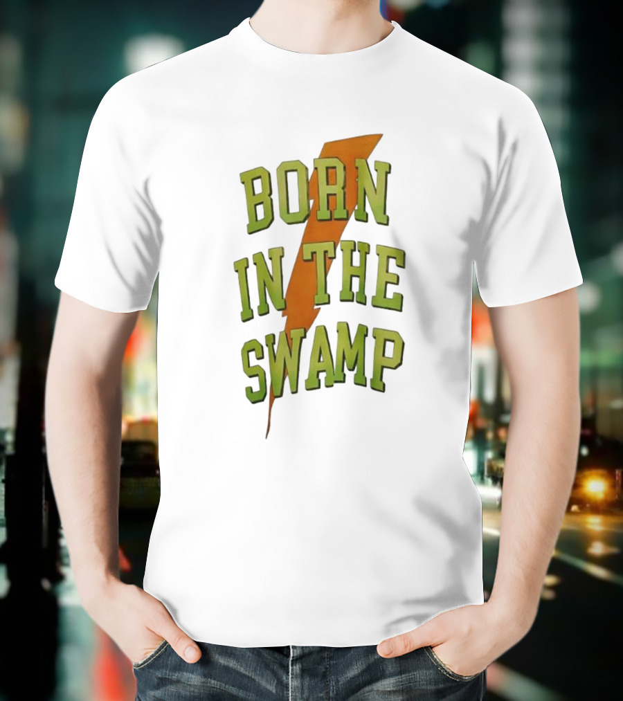 Born In The Swamp Lightning Bolt T-Shirt