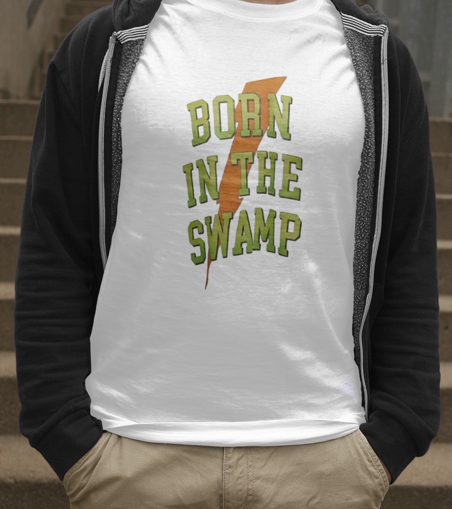 Born In The Swamp Lightning Bolt T-Shirt