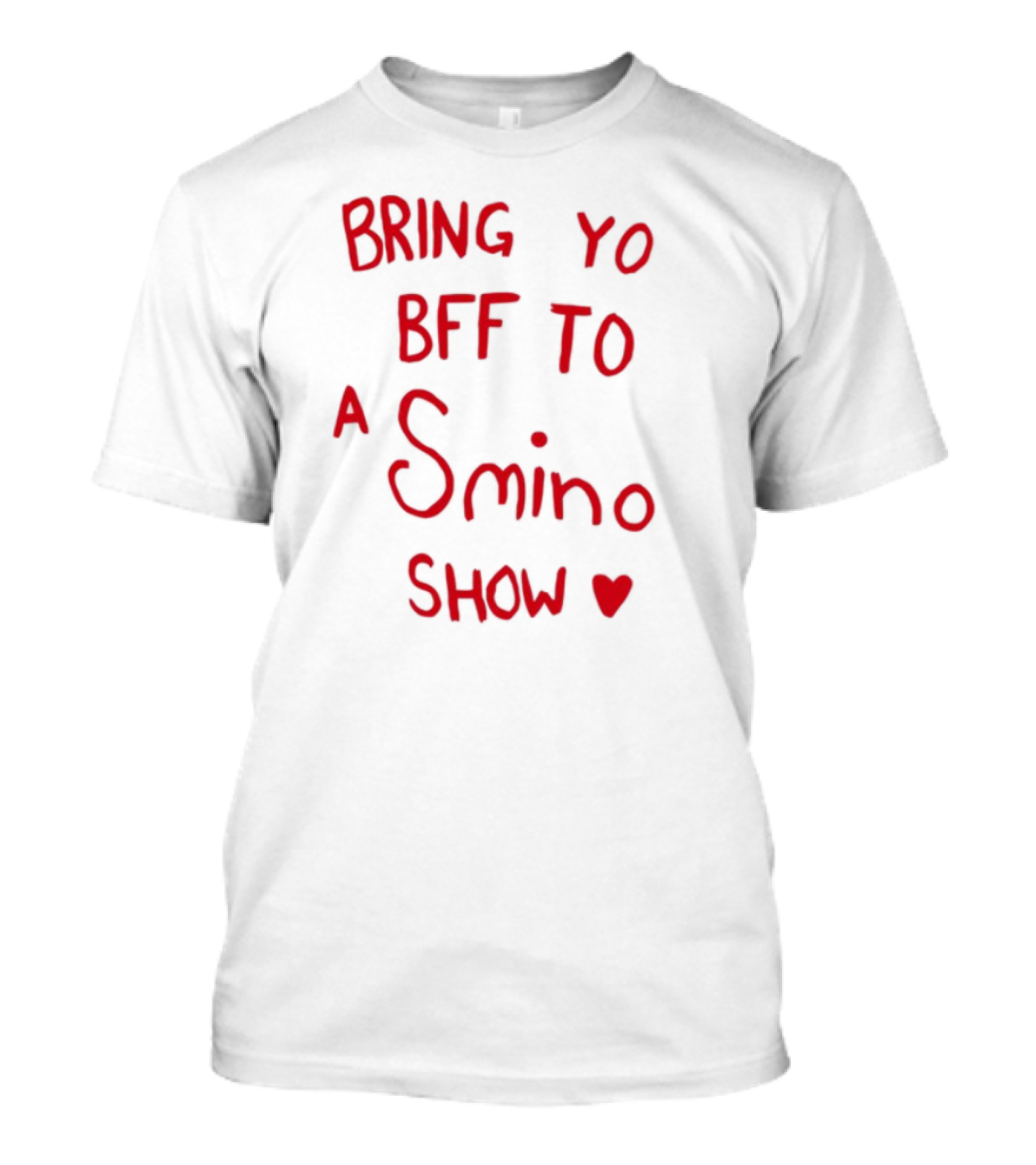 Bring Yo BFF To A Smino Show Fan Merchandise With Heart Design T-Shirt