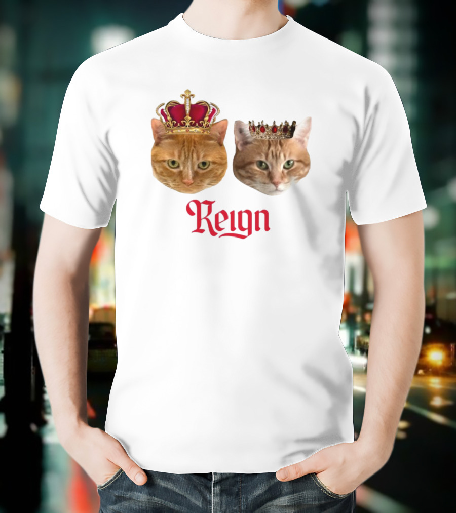 Coach Cat Reign Regal Crowned Feline Kings T-Shirt