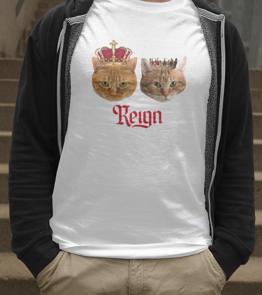 Coach Cat Reign Regal Crowned Feline Kings T-Shirt