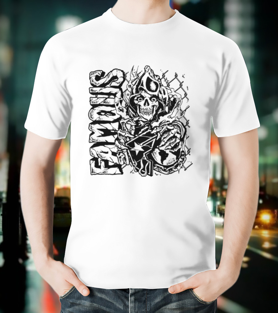 Famous Hardcore Creature Illustration T-Shirt