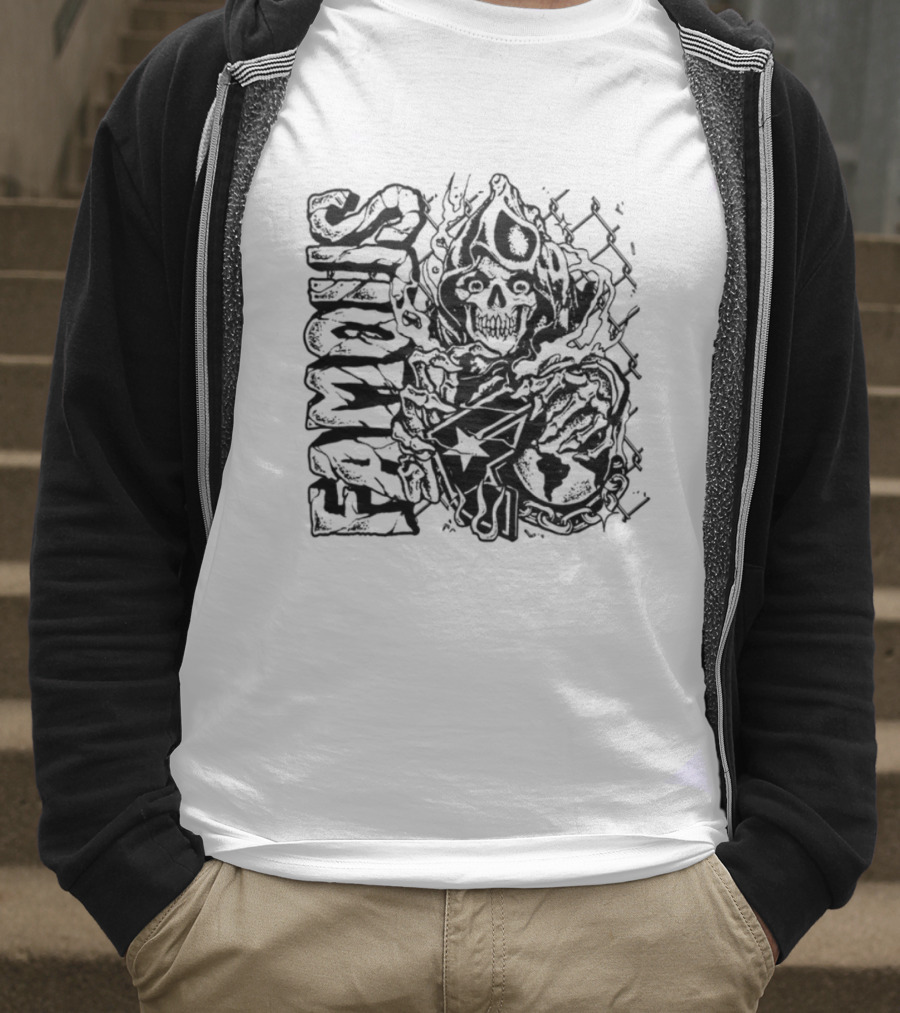 Famous Hardcore Creature Illustration T-Shirt