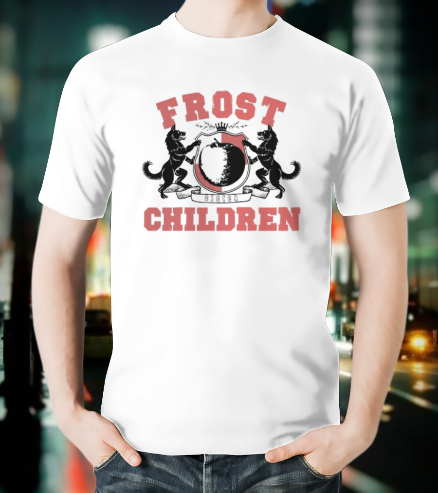 Frost Children Red Crest Sister College T-Shirt