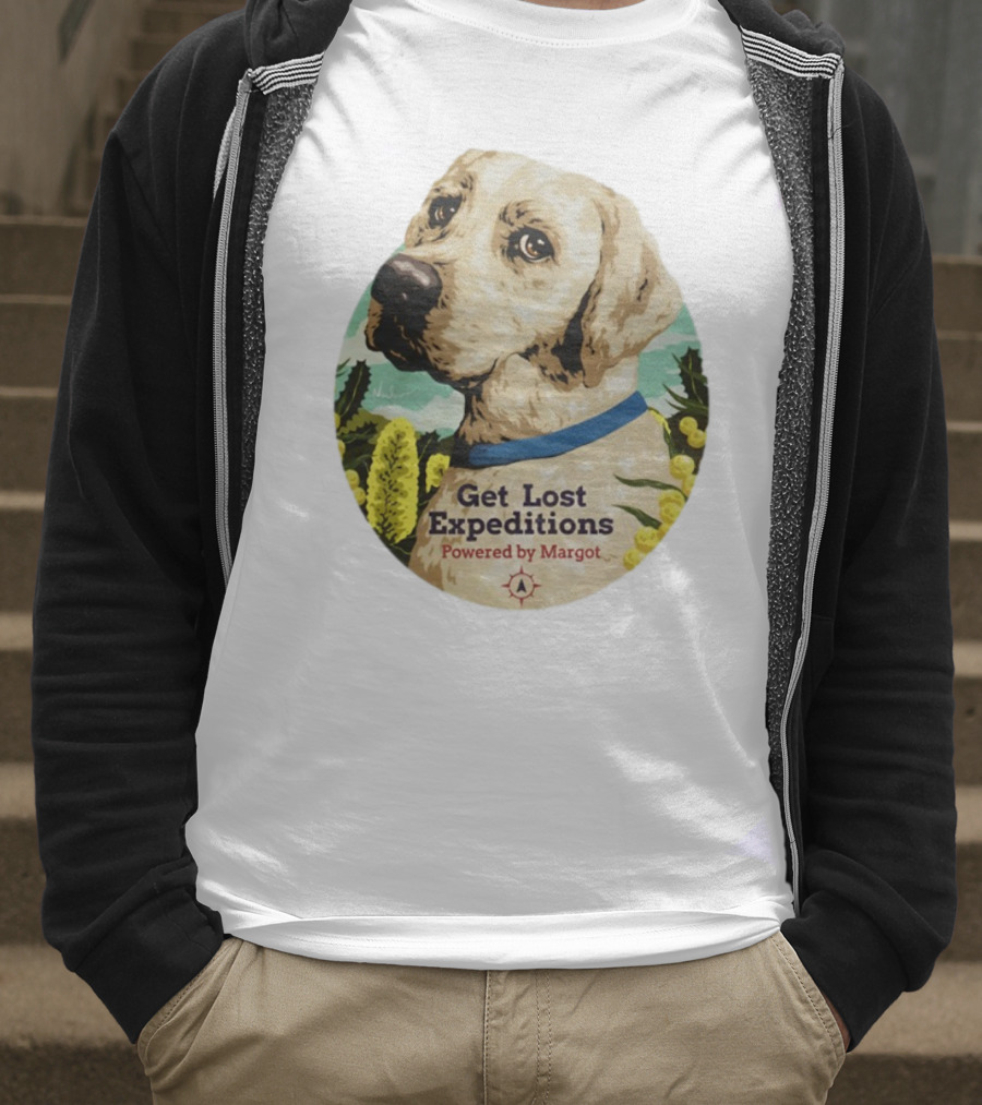 Get Lost Expeditions Powered By Margot Dog Adventure T-Shirt