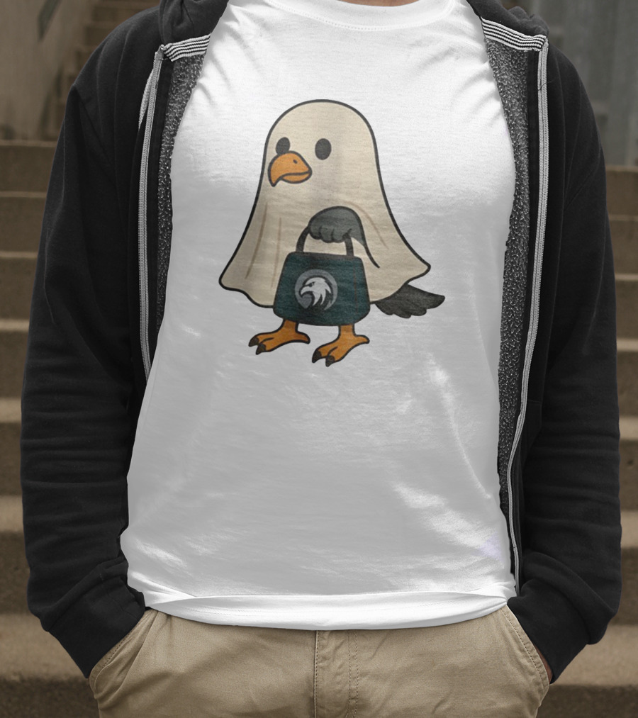 Halloween Ghost Philadelphia Eagles Fly Eagles Fly Football T-Shirt