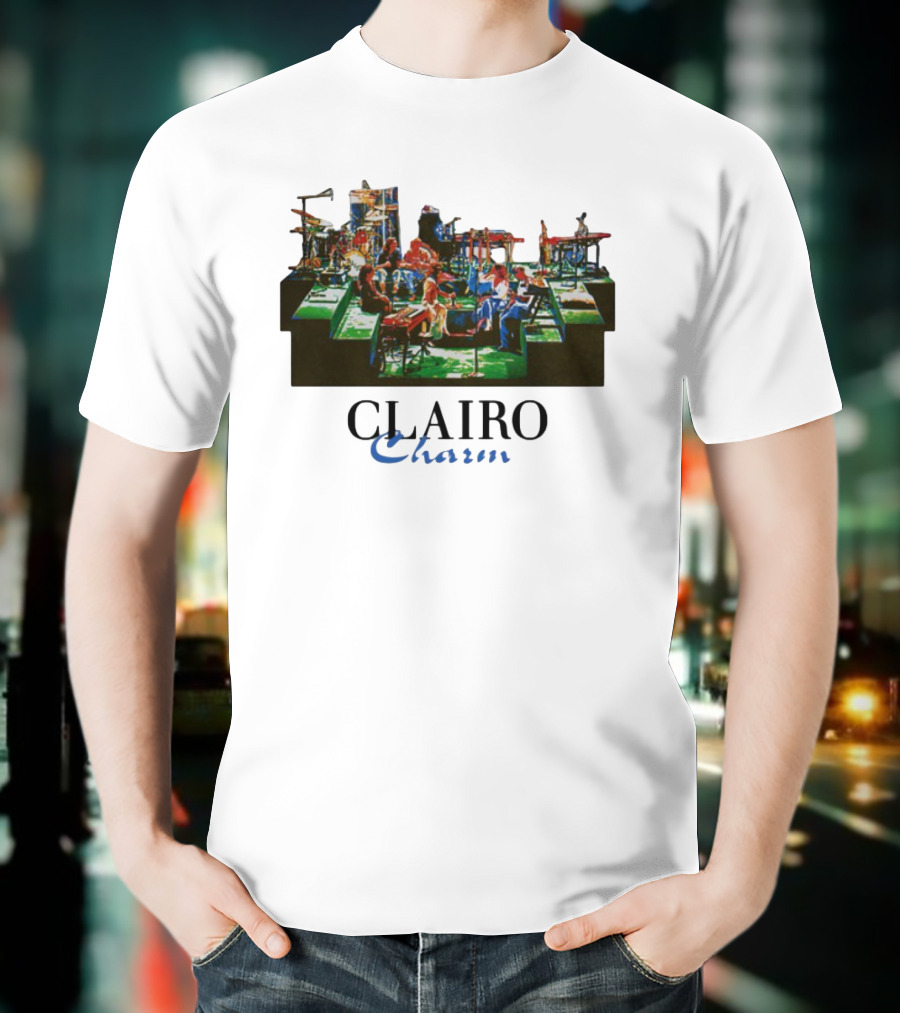 Jeanpiconsuegra Clairo Charm Vintage Band Stage Performance T-Shirt