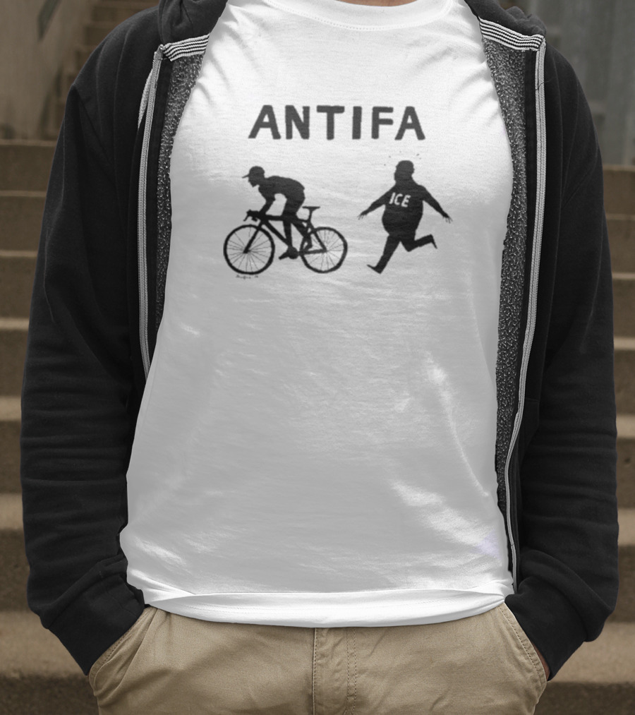 Jesse Duquette Antifa Biker Solidarity Ice Cream Social T-Shirt