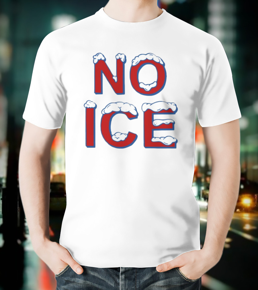 Julien Solomita No Ice Snow-Covered Text T-Shirt