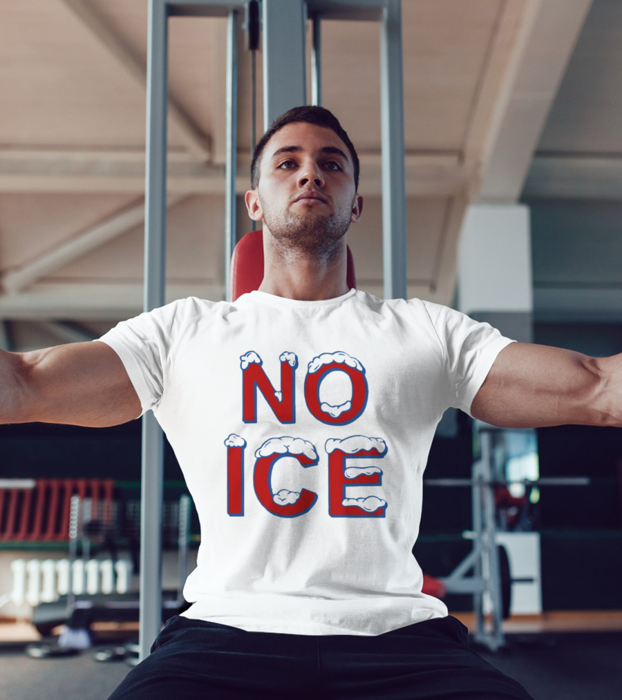Julien Solomita No Ice Snow-Covered Text T-Shirt