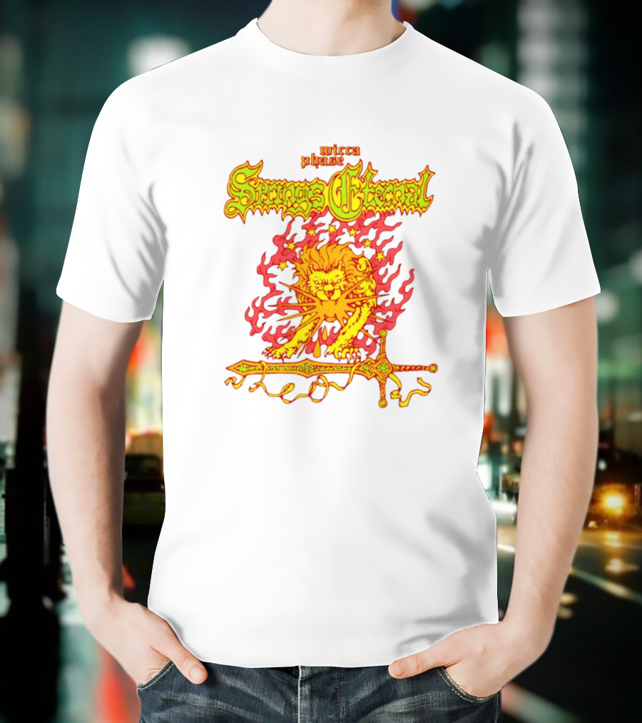 Mecca Blaze Springs Eternal Flaming Lion Sword Leo T-Shirt