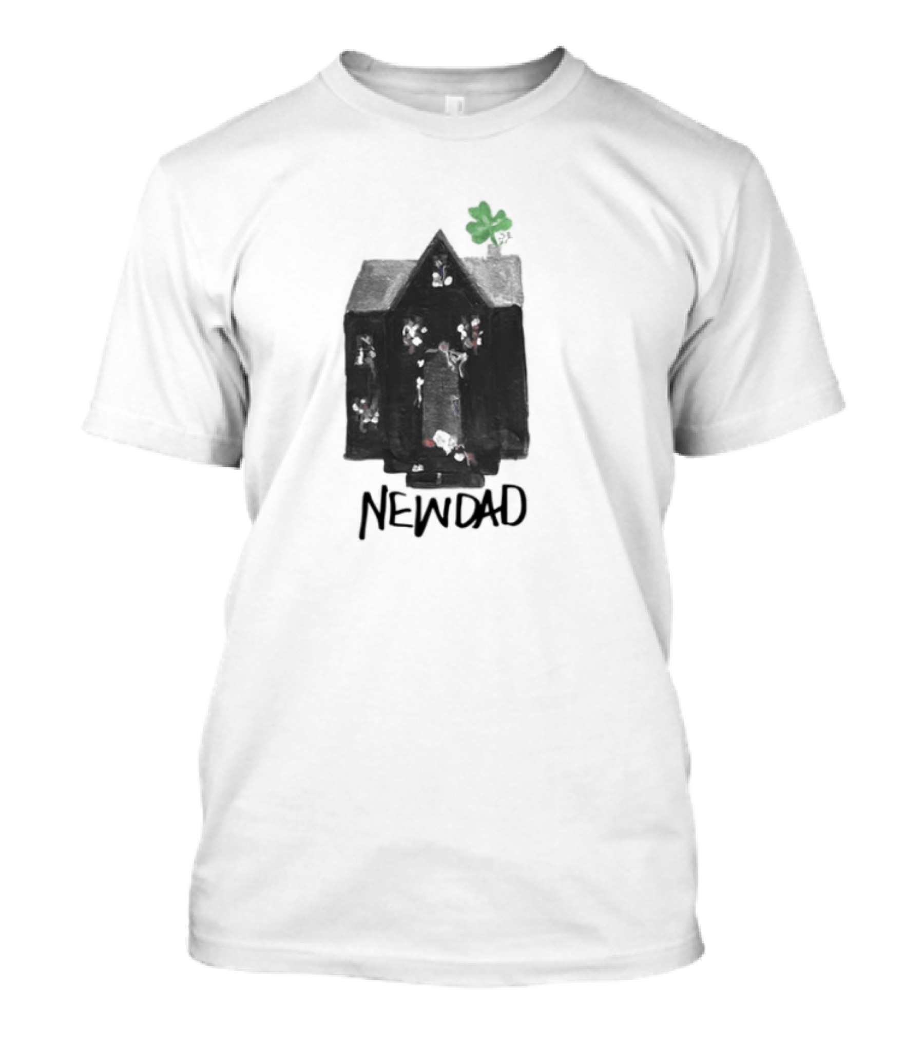 Newdad Altar House With Green Shamrock T-Shirt