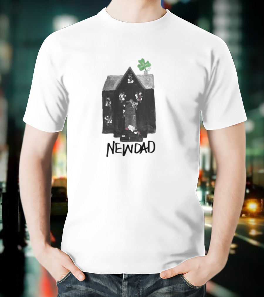 Newdad Altar House With Green Shamrock T-Shirt