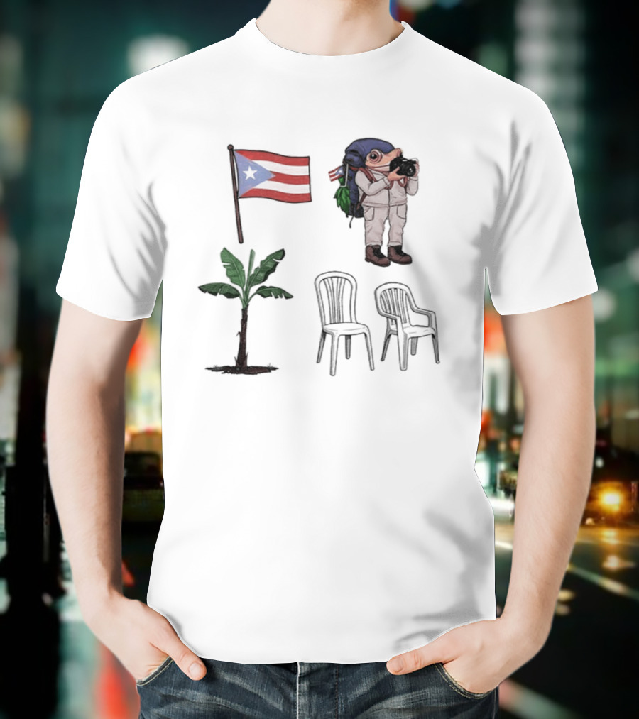 Boricua Puerto Rican Flag Coqui Palm Chairs 2025 T-Shirt