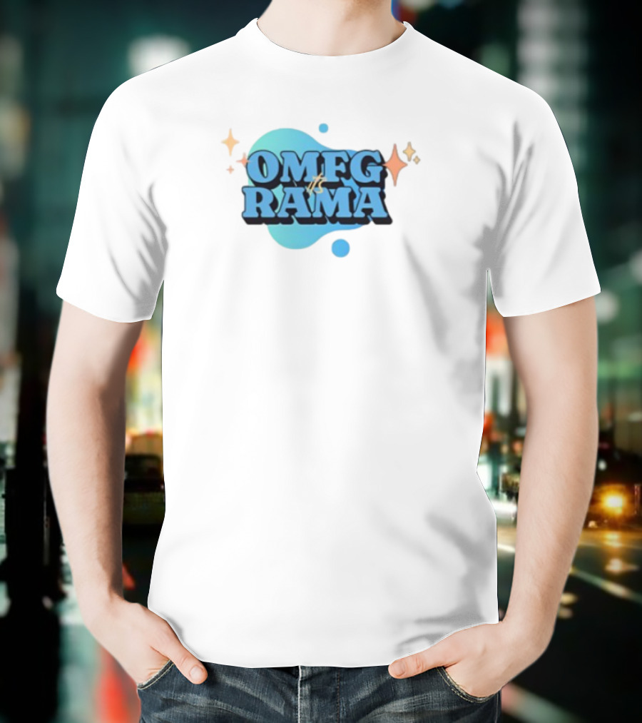 OMFG Its Rama Ohhhkay Sparkle Burst Retro Style T-Shirt