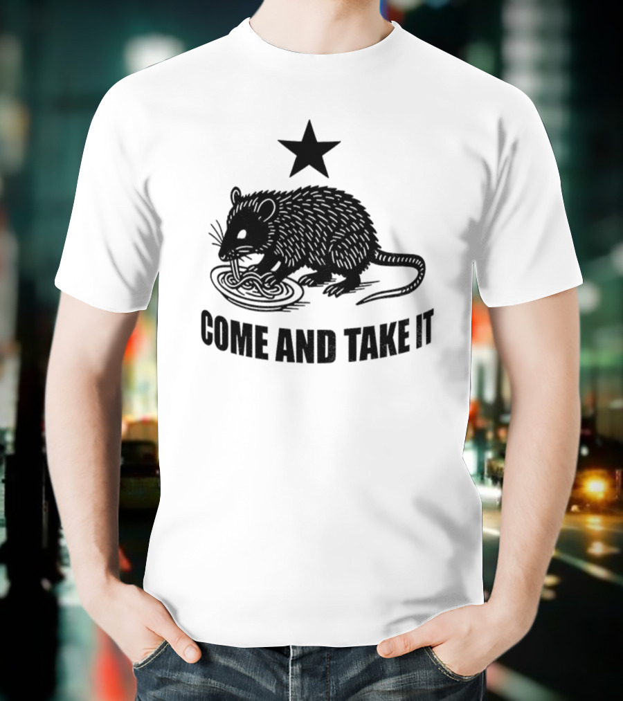 Opossum Come And Take It Flag Political Protest Statement T-Shirt