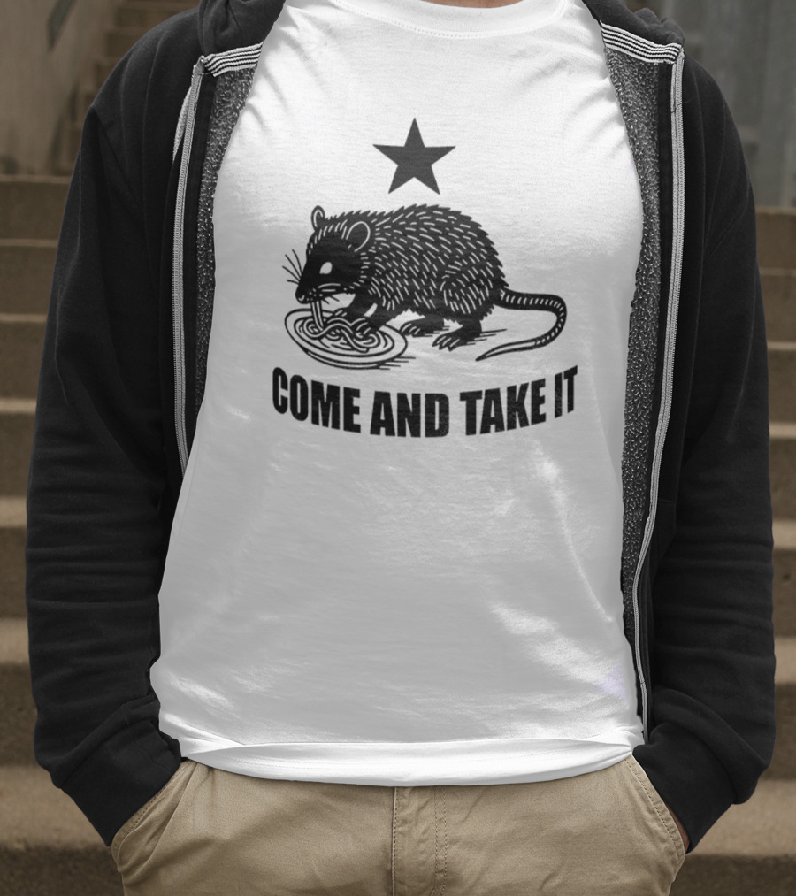 Opossum Come And Take It Flag Political Protest Statement T-Shirt