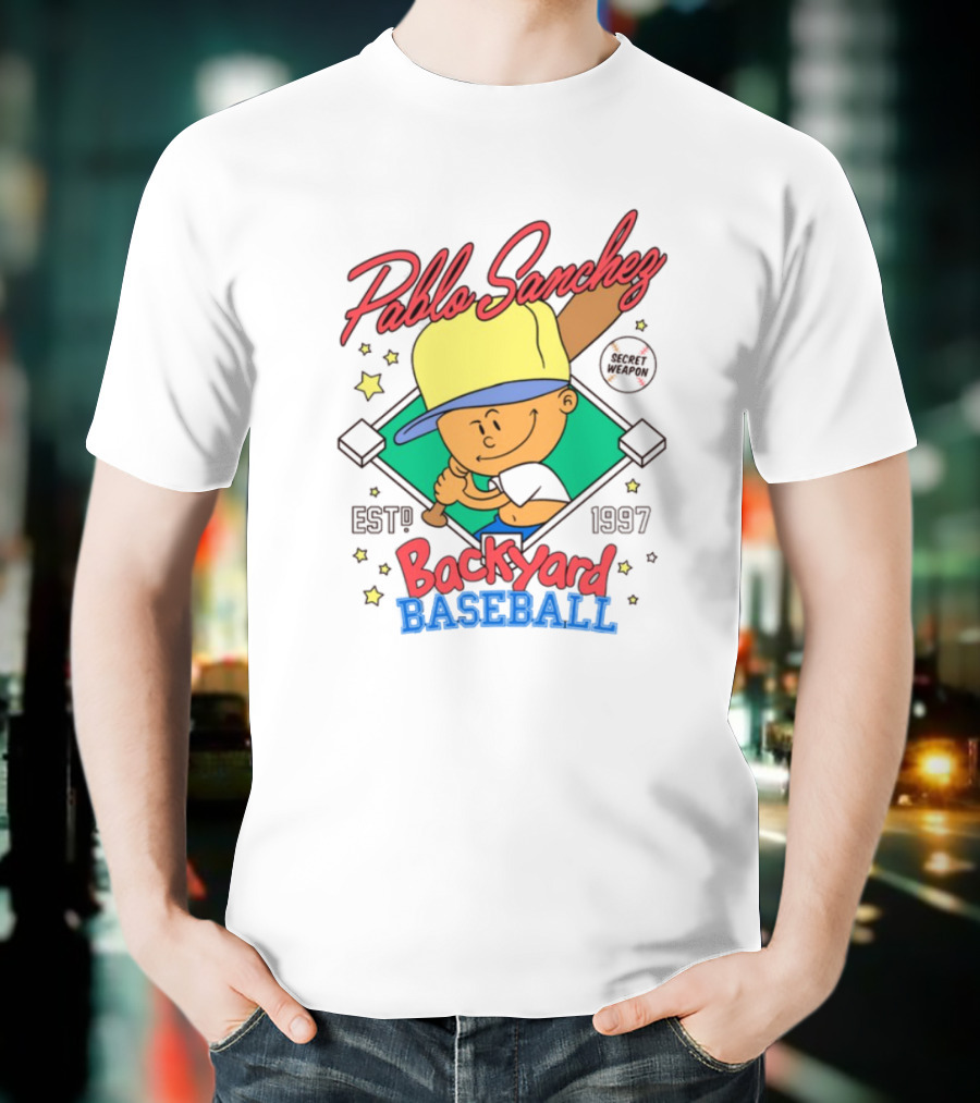 Pablo Sanchez Backyard Baseball Established 1997 Secret Weapon T-Shirt