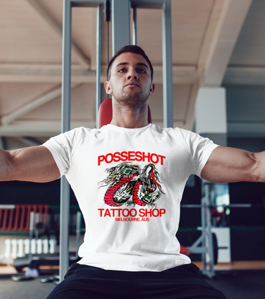Posseshot Tattoo Shop Melbourne Aus Dragon Art T-Shirt